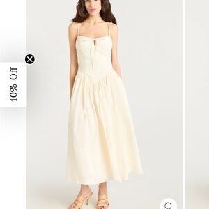 Cinq a sept ivory Anela dress NWT size 10